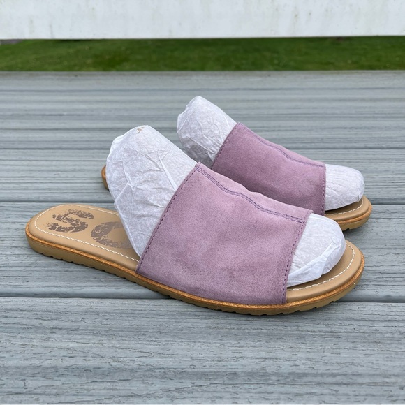Sorel Ella Block Slide in Shale Mauve - Picture 7 of 8